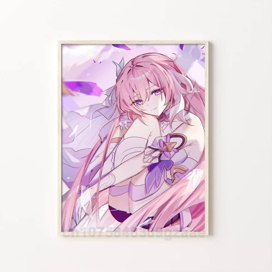 Anime Girl Elysia Poster Bilibili Wandaufkleber Mehrfarbig - Bild 7