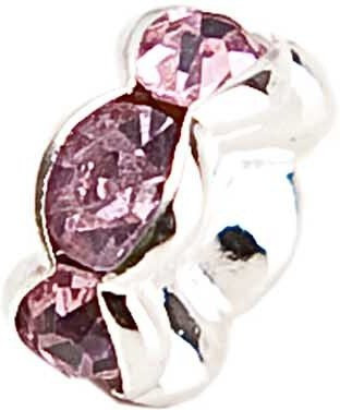 Rico Design Strassrondell wellig, rosa, 8 mm - Bild 1