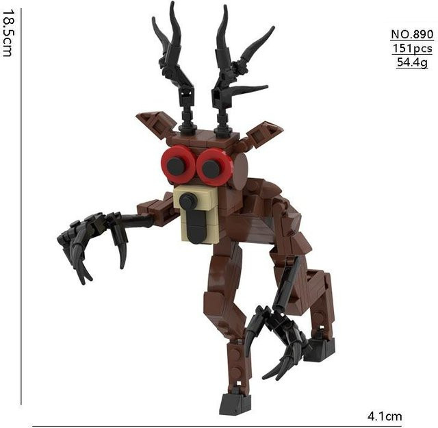 Night Horror Serie 99 Tier Hirsch Mensch Monster Actionfiguren, Bausteine, ab 14 Jahren - Bild 1
