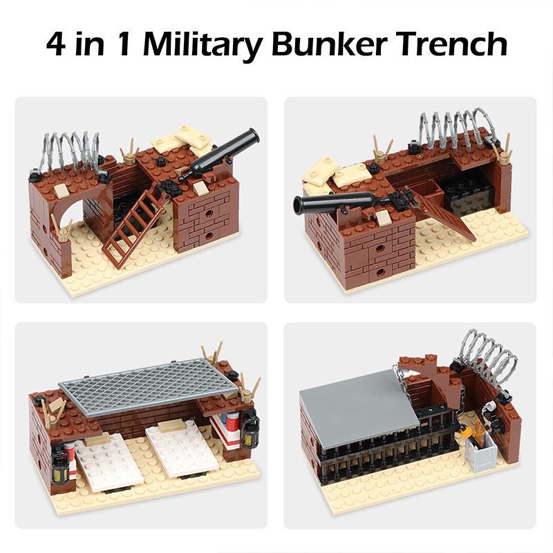 Linyi toy Zweiter Weltkrieg Armee Bunker Verteidigung Basis ab 6–12 Jahren - Bild 2