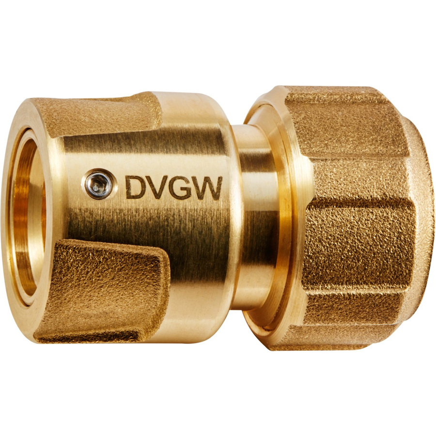 Geka plus Schlauchstück für Trinkwasser 13 mm (1/2 Zoll) in Gold - Bild 2