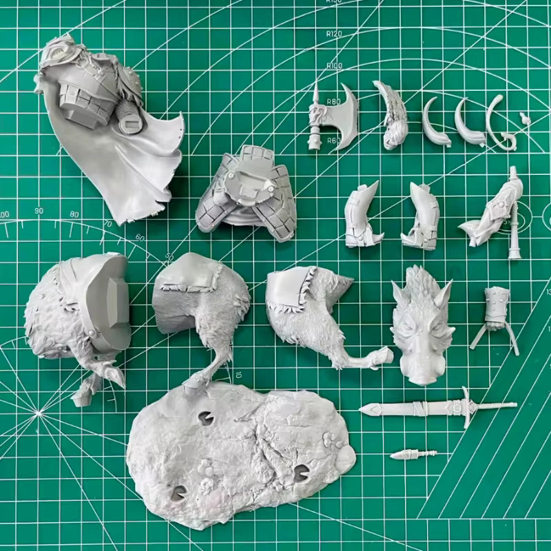 JIJIE Fantasy Orcs, Druckguss-Harzfigur, Maßstab 1:24, Modellbausatz - Bild 3