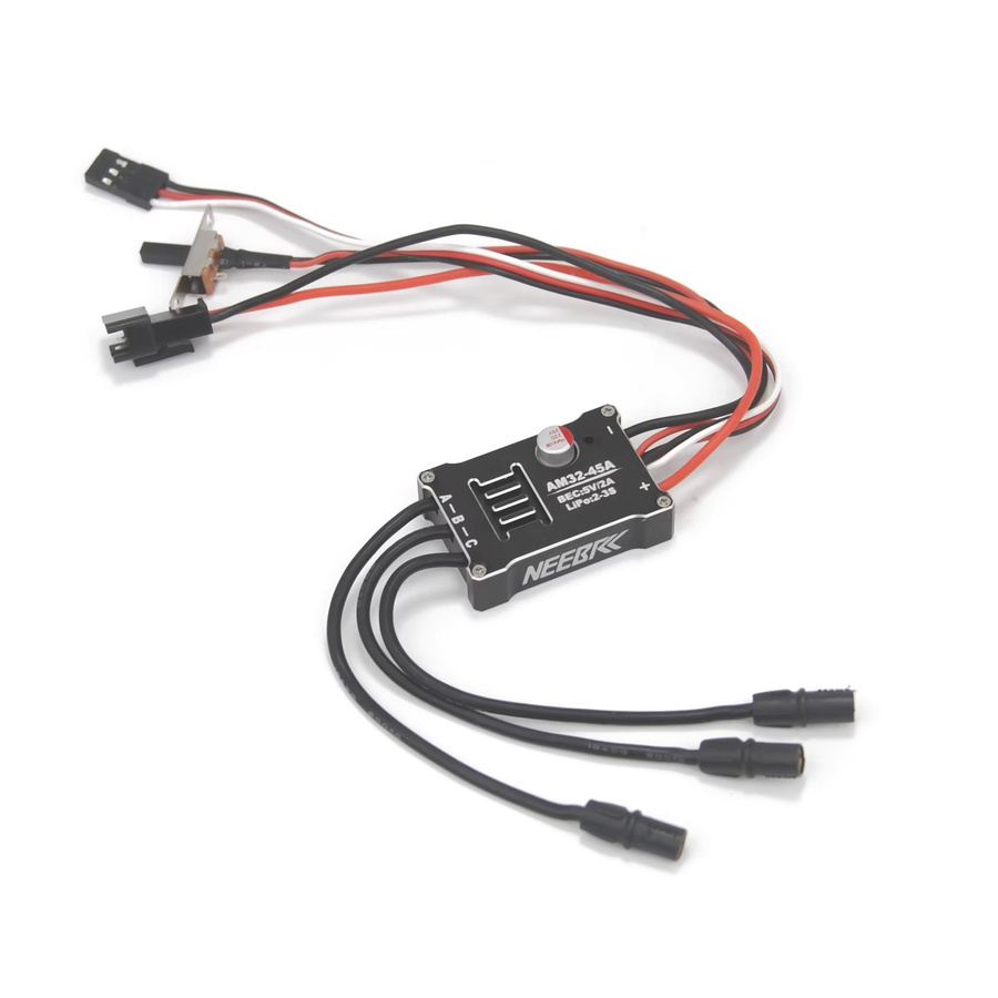 NEEBRC Outrunner Bürstenloser Motor AM32 45A Metall ESC mit Metallgetriebe, Zubehör - Bild 2