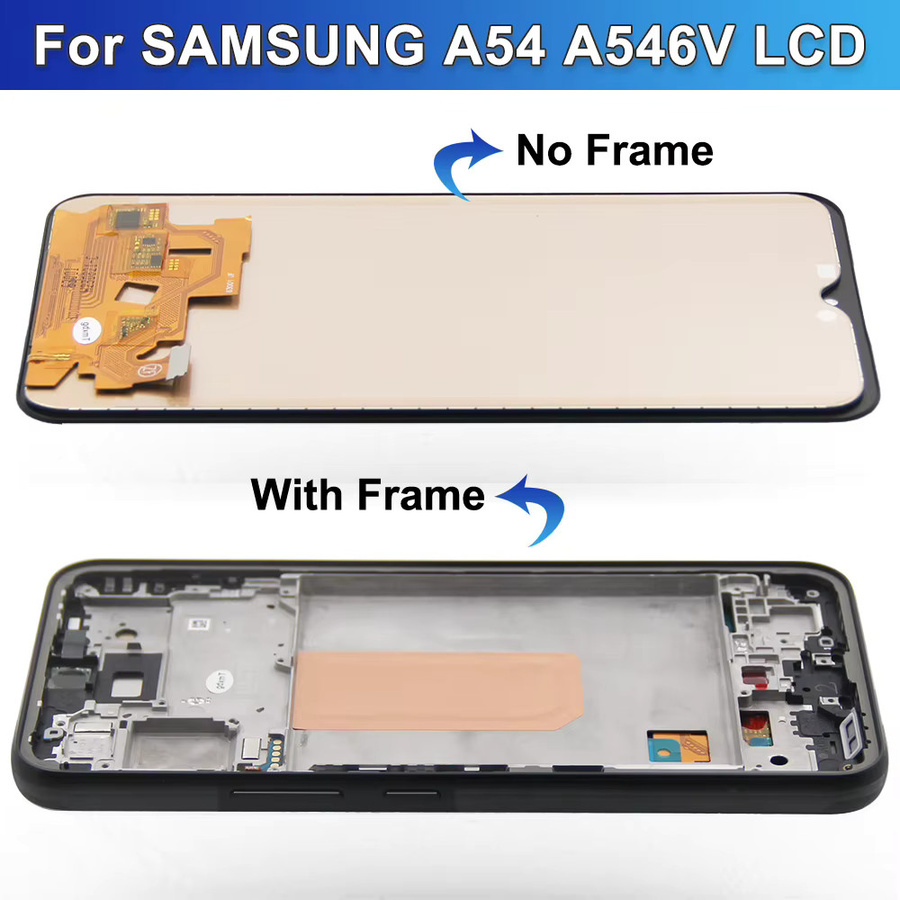 Samsung A54 5G LCD Display mit Touch Screen und Rahmen in Schwarz für A546B A546E A546U - Bild 2
