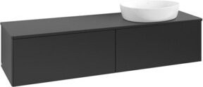 V&B Waschtischunterschrank Antao ohne Frontstruktur in Blau Lacquered, B: 160 cm, T: 50 cm - Bild 1