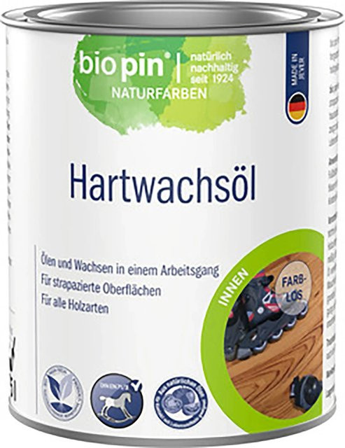Biopin Hartwachsöl Transparent seidenglänzend 750 ml - Bild 1