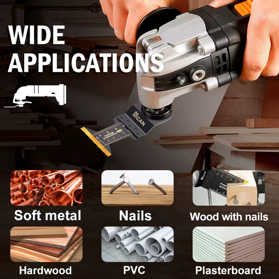 XCAN Oszillierende Multitool-Sägeblätter aus Titan für Metall, Holz und Kunststoff, 44 mm - Bild 4