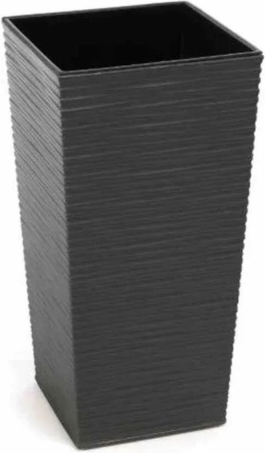 Siena Garden Pflanzgefäß Nizza Groove aus Kunststoff in Graphit B/T/H: 40 x 40 x 75,3 cm - Bild 1