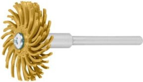 3M Scotch-Brite Bristle-Brush Typ C Set 24-teilig, Durchmesser: 25 mm, Schaft-Durchmesser: 3 mm, Körnung: 80, Farbe: Gold - Bild 1