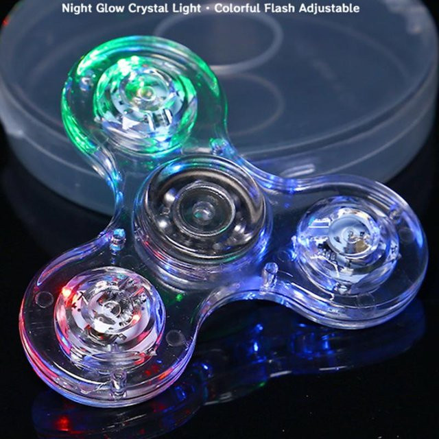 Linyi toy car, LED Licht Spinner Handkreisel Fidget Spielzeug - Bild 1