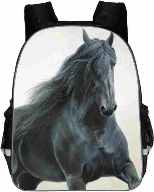 Wasserdichter Laptop-Rucksack von Fancy Style Studio mit 3D-Druck für Jungen und Mädchen in Schwarz - Bild 1