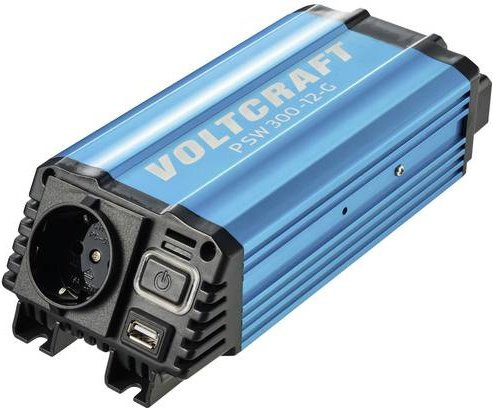 Voltcraft Wechselrichter PSW 300-12-G 300W mit reiner Sinuswelle 230 V/AC in Blau - Bild 1