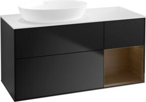 V&B Waschtischunterschrank Finion in Weiß lackiert, Breite: 120 cm, Tiefe: 50,1 cm, Höhe: 50,1 cm - Bild 1