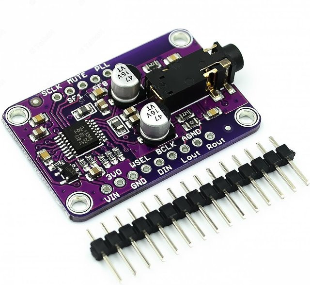 Si Tai&SH DAC Modul 1334 UDA1334A I2S Audio Stereo Decoder Board für Arduino in Beige und Purple - Bild 1
