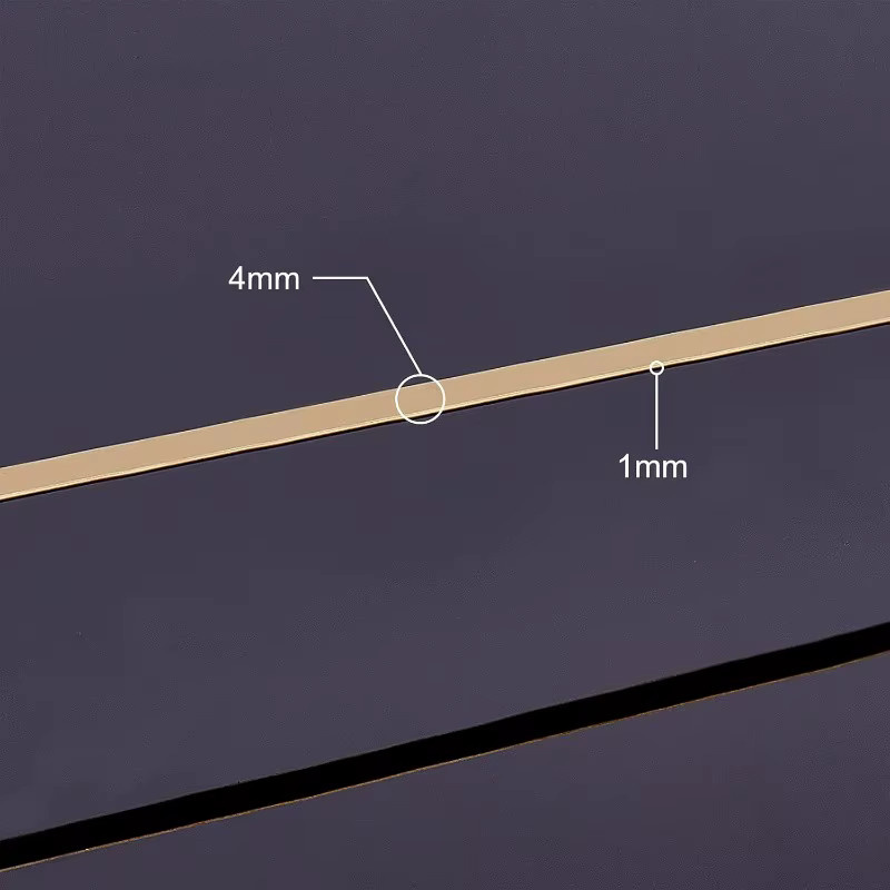 Messingdraht halbrund, 4 mm breit, 6 Gauge, 16 Fuß - Bild 2