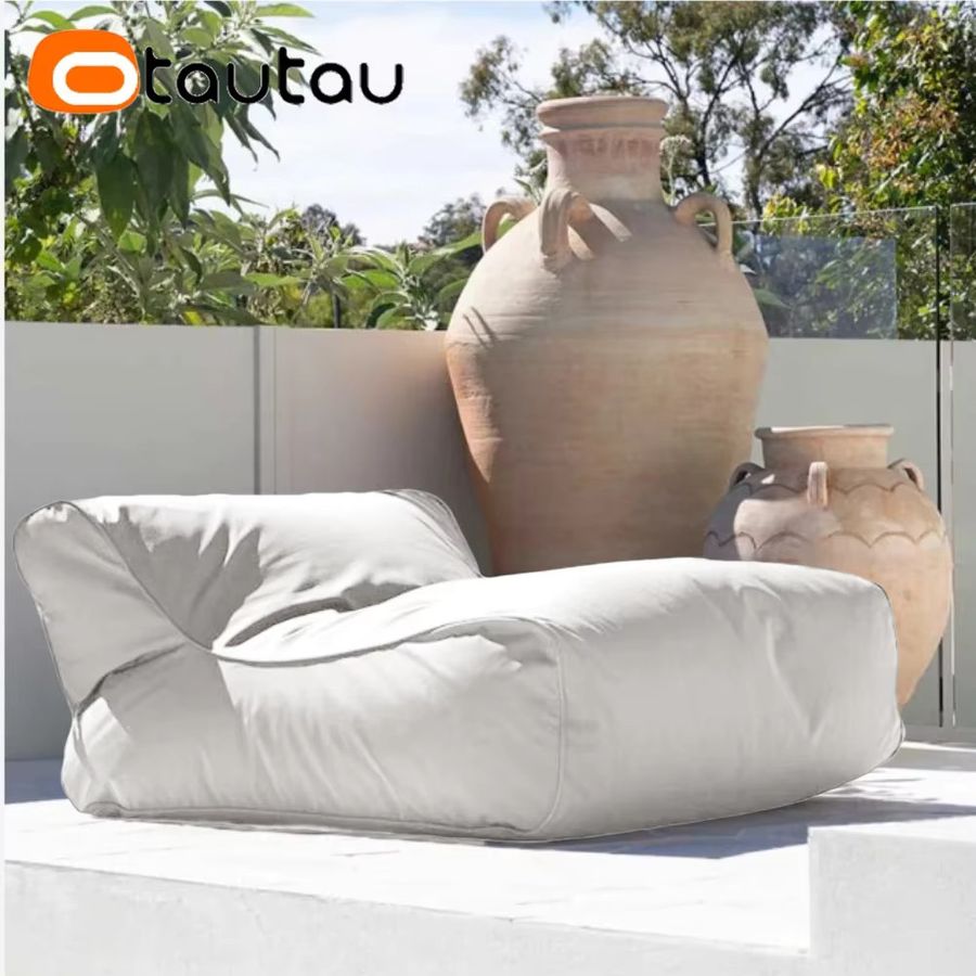 OTAUTAU Outdoor wasserdichter Sitzsack-Liegenbezug aus Oxford in Seeblau SF483 - Bild 3
