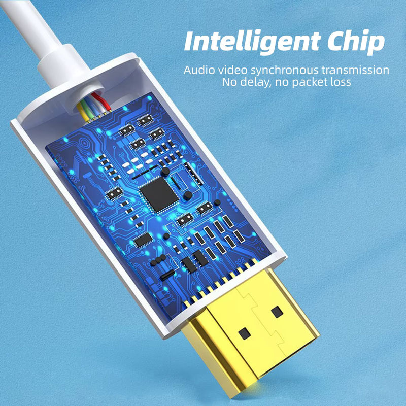 Fonken HD Digital AV-Adapter HDMI auf iOS Kabel für iPhone 14 13 12 11 in Weiß für 1080P HDTV-Verbindung - Bild 5