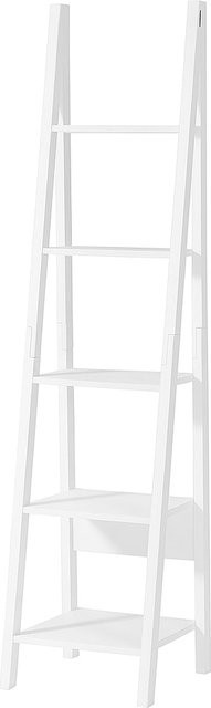 SoBuy Modernes Bücherregal in Weiß mit 5 Fächern, B/T/H: 44 x 39 x 180 cm - Bild 1
