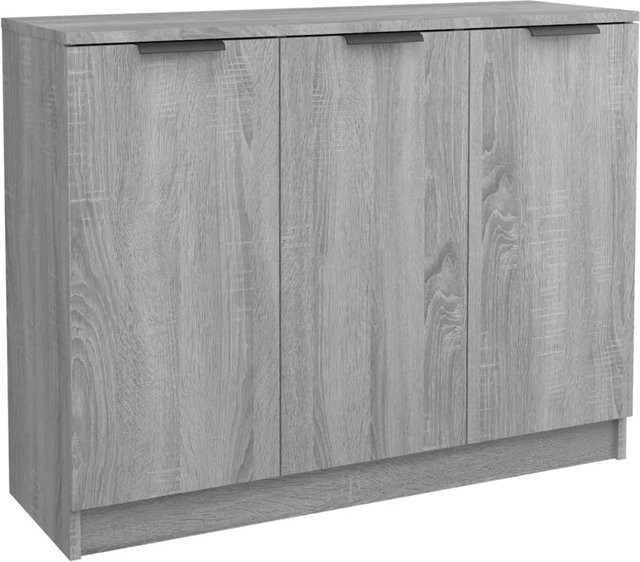 vidaXL Sideboard modern in Grau Sonoma aus Holzwerkstoff, B/T/H: 90,5 x 30 x 70 cm - Bild 1