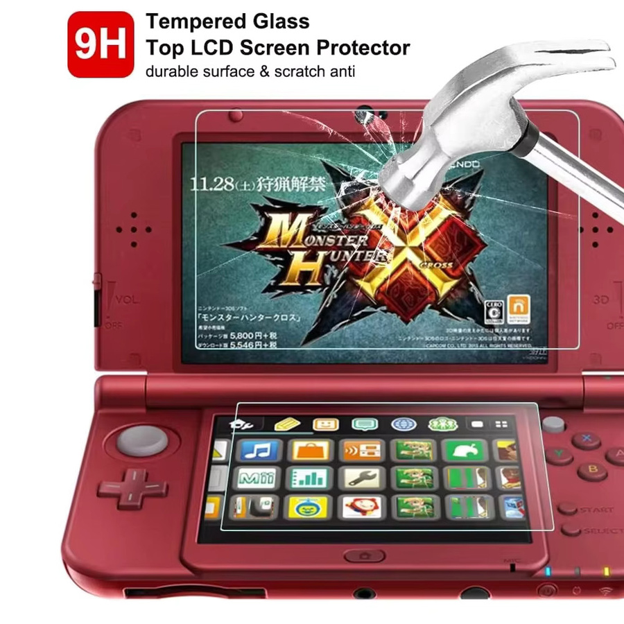 TECTINTER Displayschutz aus gehärtetem Glas für Nintendo New 3DS XL und New 3DS LL in Transparent - Bild 4