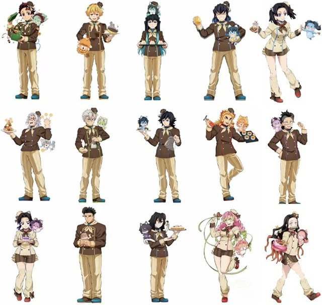 Bandai Demon 2026 Valentinstag-Edition Rengoku Kyoujurou ACG-Ständer, Giyu-Figur, Doppel-Einsteck-Acryl-Ständer, Genya-Stehfigur, Spielzeug, Set / Bundle - Bild 1