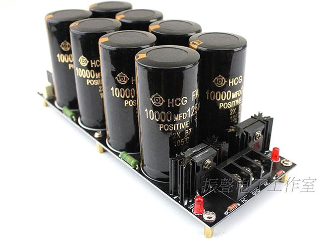YJCO Schottky Gleichrichter Filter Board für Audio Verstärker 8x 10000uf 125V Schwarz - Bild 1