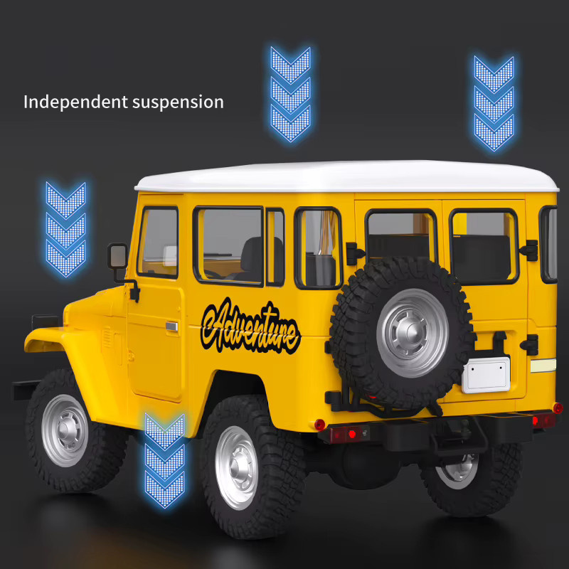 Wheelfun HG FJ40 RC Geländewagen 4x4, Spielzeugmodell, 1:16 Maßstab, mit Licht- und Soundsysteme - Bild 1