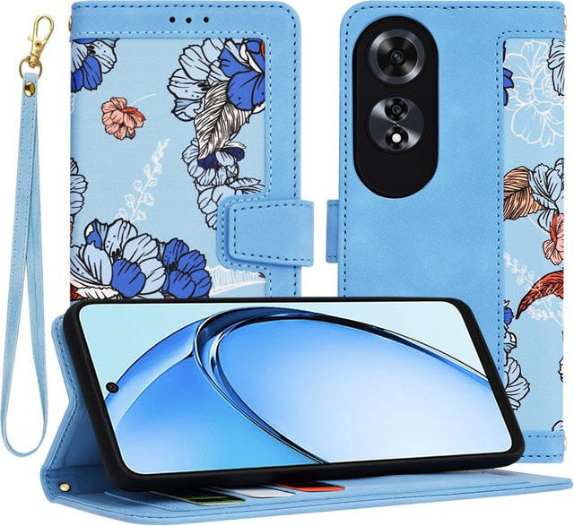 Techsuit FlipCraft Schutzhülle für Oppo A60 in Blau - Bild 1