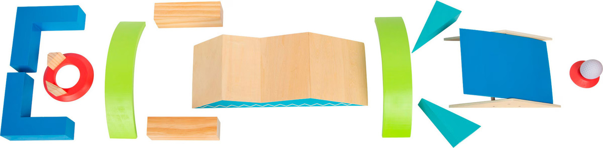 small foot Minigolf-Set Active Holz Bunt / Mehrfarbig - Bild 1