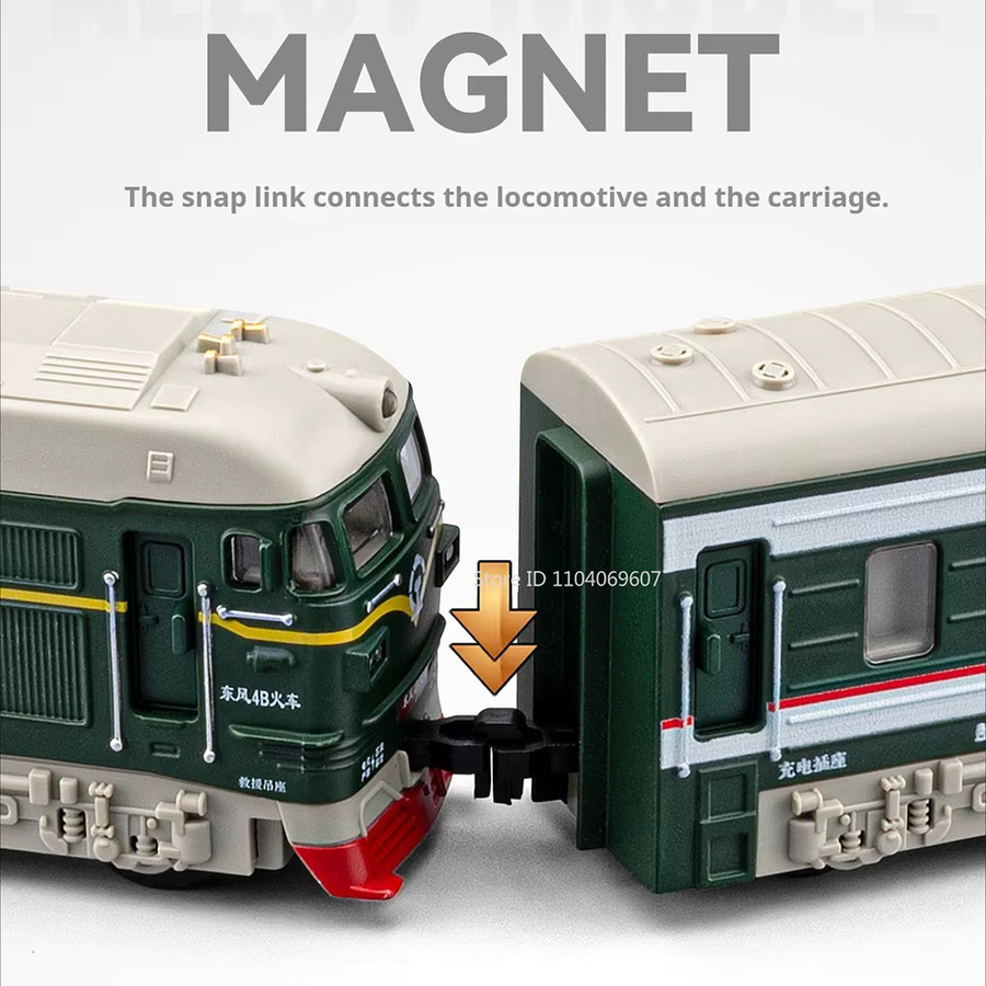 DongFeng 4B Zugmodell Spielzeugauto, 1:32, Musik und Licht, Metall - Bild 5