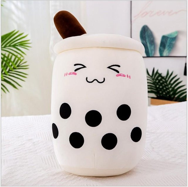 Bubble Tea Plüschtier Boba Milchtee, Kuscheltier Kissen, 50cm - Bild 1