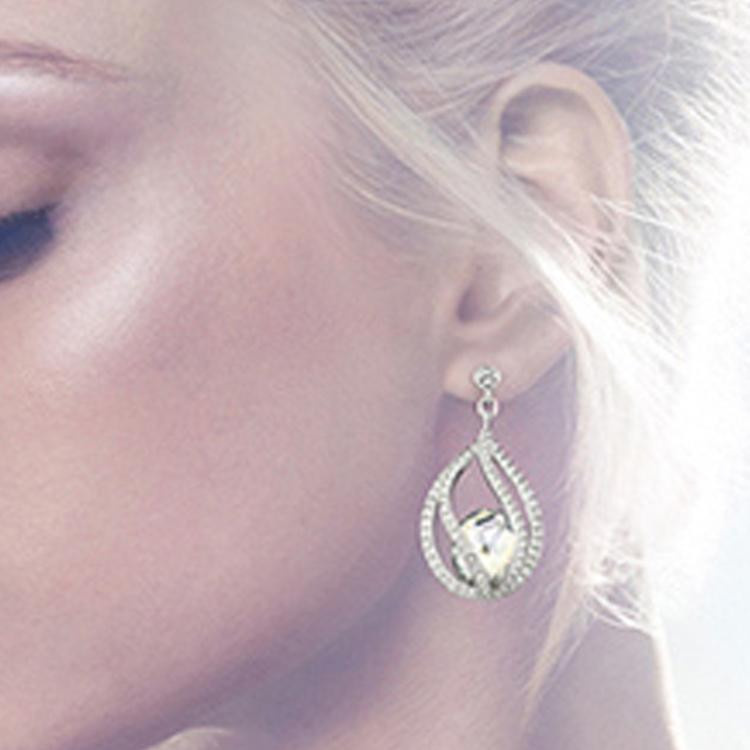 Swarovski Ohrringe, Silber, Kristall, Damen - Bild 2