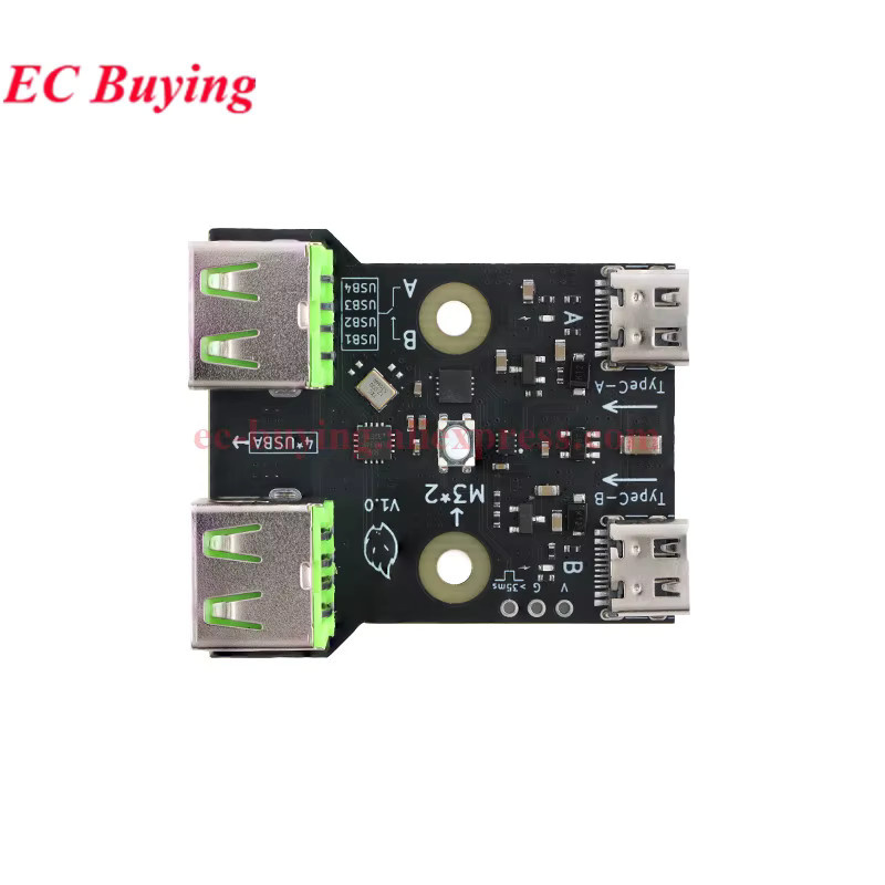 EC Buying 2-in-1 HDMI USB KVM-Switch-Modul in Schwarz zur Steuerung von 2 Hosts mit einem Monitor, Tastatur, Maus und Drucker in HD-Qualität - Bild 2