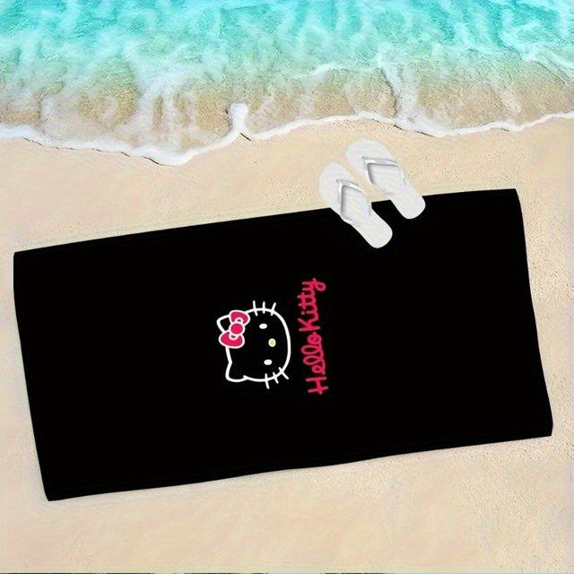 Hello Kitty Strandtuch mit Cartoon-Motiv für Pool und Outdoor - Bild 1