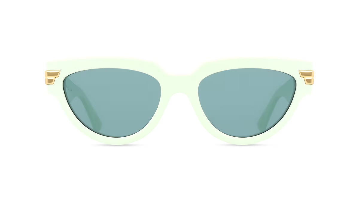 Bottega Veneta BV1035S Sonnenbrille Cat Eye, Vollrand, Acetat, Unisex, grün - Bild 1
