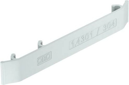 OBO Bettermann Elektrotechnik-Warnschild in Grau und Weiß, 10 Stück, B: 12,7 cm, H: 1,8 cm - Bild 1