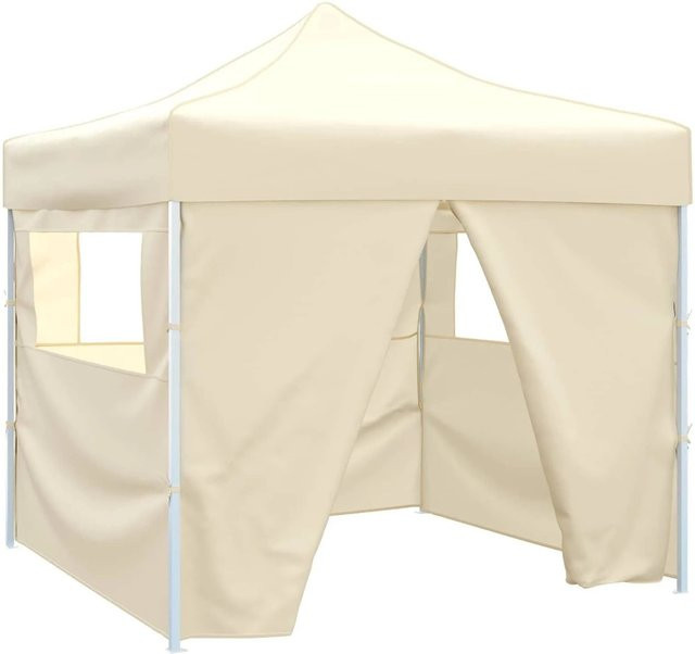 vidaXL Party-Zelt aus Oxford-Stoff und PVC in Creme, B/T/H: 291 x 291 x 315 cm - Bild 1