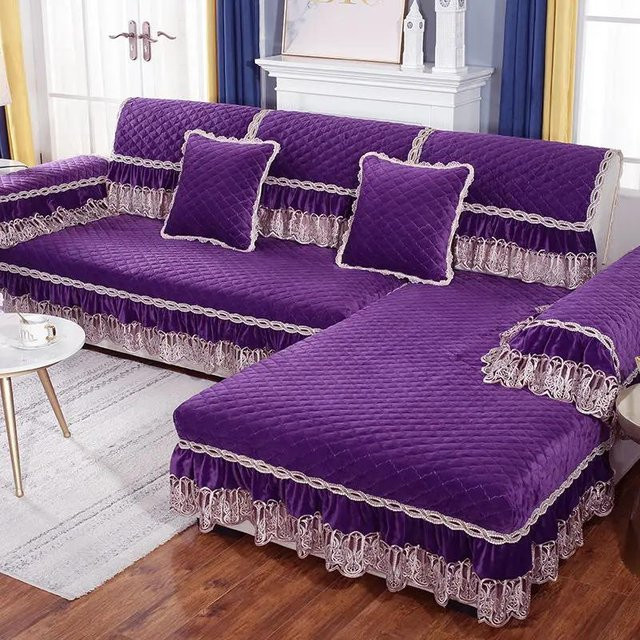 Modernes minimalistisches Sofakissen von Your Warm Home in Lila mit Anti-Rutsch-Funktion, B/B: 70 x 70 cm - Bild 1