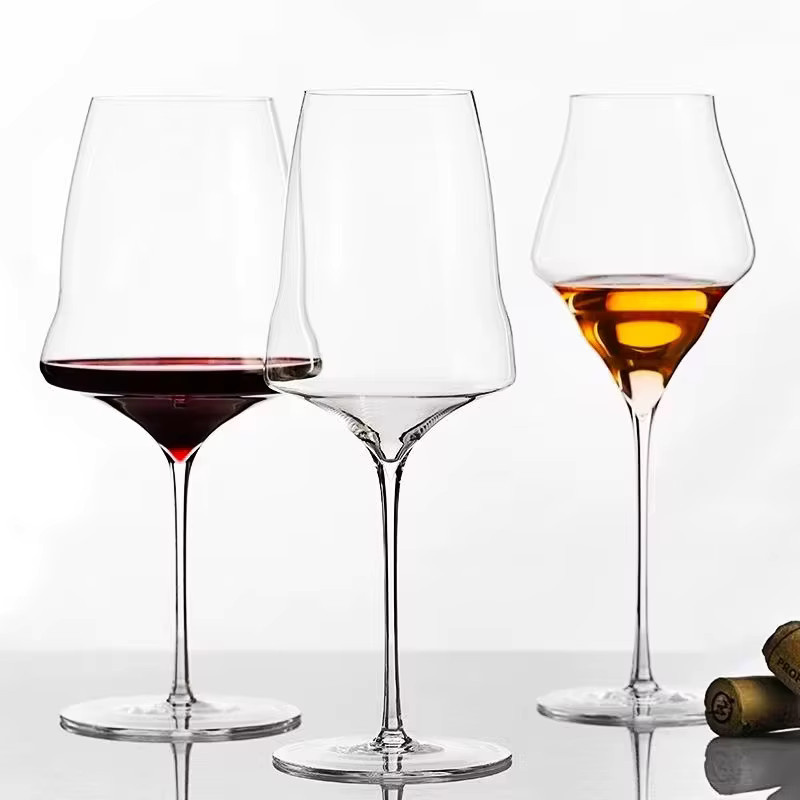 ZHUOJI Champagnerflöte aus Kristall, transparent, handgefertigt und extrem leicht - Bild 2