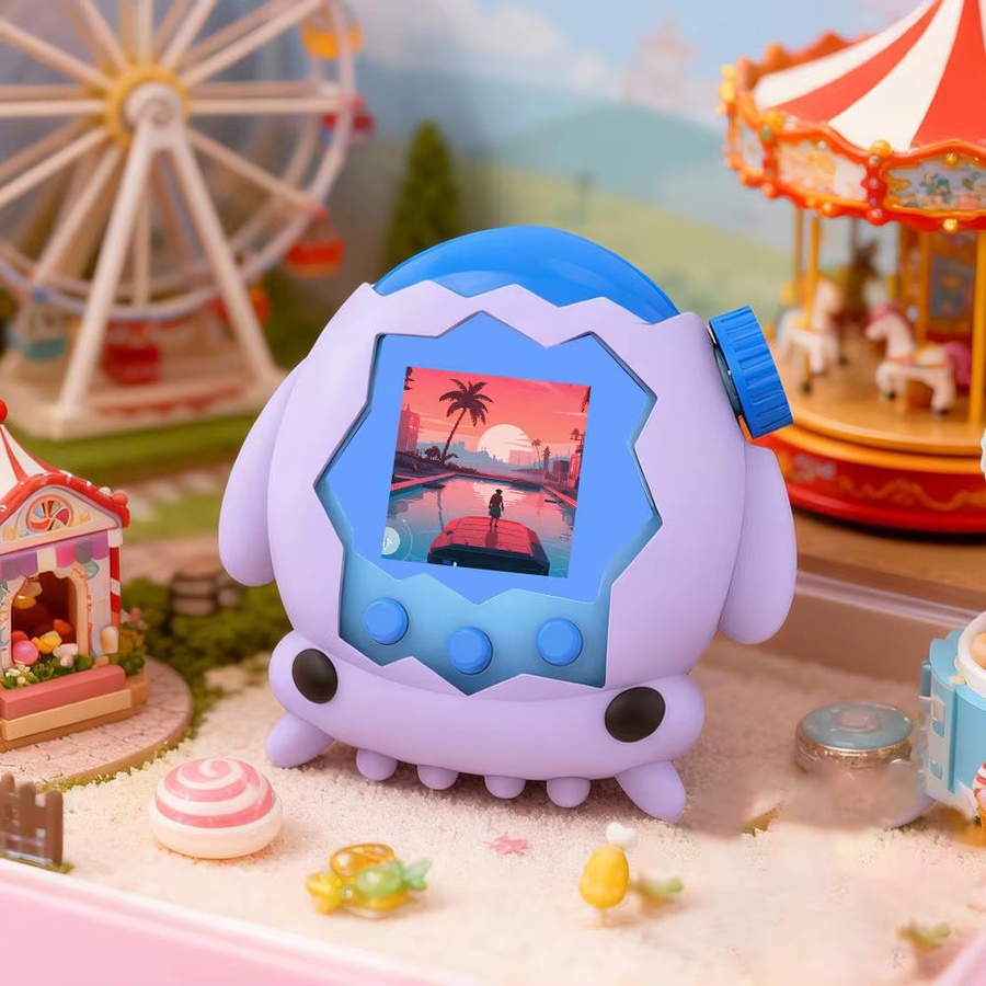 Wasserdichte Silikonhülle für Tamagotchi Paradise mit Riemen für Rucksack und Handgelenk in Cartoon-Design - Bild 2