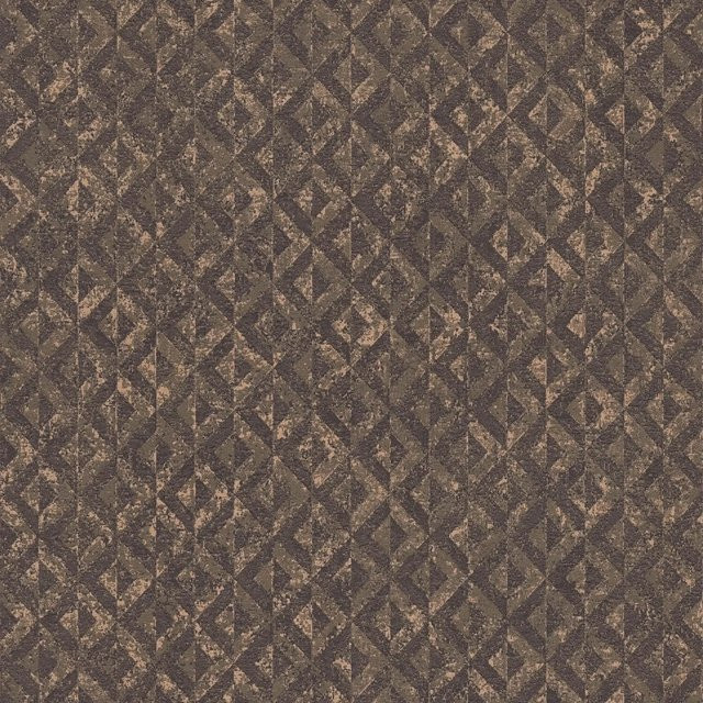 PROFHOME Grafik Tapete 395053-GU Geometrisches Design in Schwarz Braun Gold, Vlies Tapete Matt, Breite: 0,53 m, Länge: 10,05 m - Bild 1
