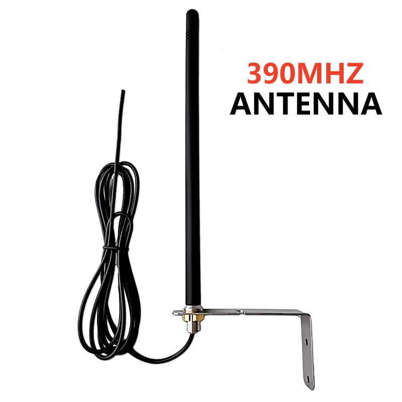 KUANGZIPENG Externe Antenne für Garagentor-Fernbedienungen zur Signalverstärkung, 390MHz, Schwarz - Bild 2