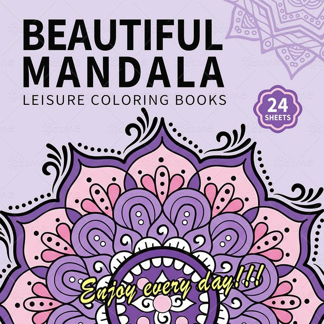 Mandala Malbuch für Erwachsene mit einfachen und komplexen Mustern in Multicolour - Bild 1