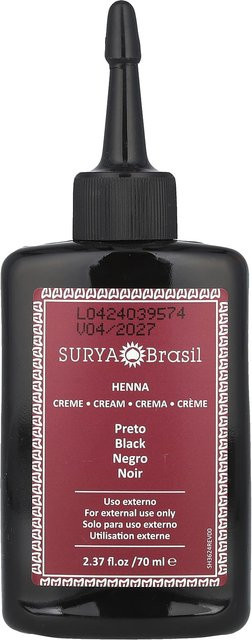 Surya Brasil Henna-Creme, Haarfarbe und Spülung, Schwarz, 70 ml - Bild 1