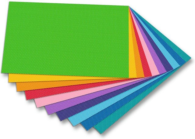 Motivkarton Punkte klein in Multicolor - Bild 1