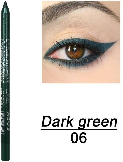 QUEYEA LOVE Eyeliner Pencil Gel, dunkelgrün, schimmernd - Bild 1