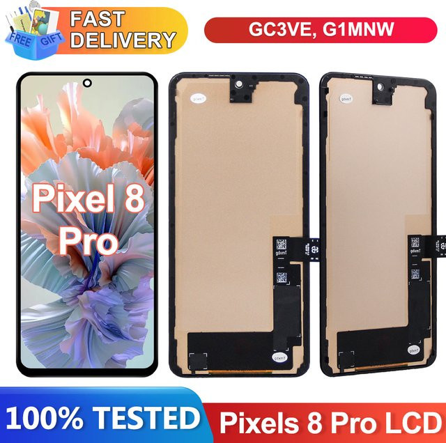 TFT LCD Display mit Touchscreen Digitizer für Google Pixel 8 Pro in Schwarz - Bild 1