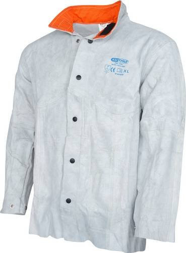 KS Tools Schweißerjacke aus Leder in Grau, Größe XL - Bild 1