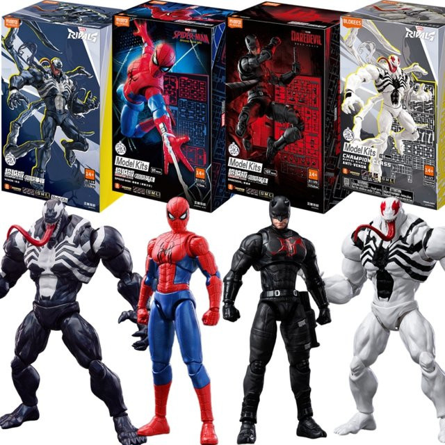 BLOKEES Marvel Spider-Man Anti Venom Daredevil Actionfigur, ab 8 Jahren - Bild 1