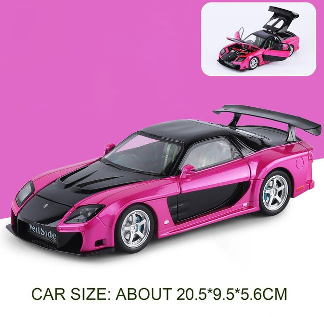 RX7 Spielzeug Modell, Legierung Druckguss Auto, 1:24, ab 14 Jahren - Bild 1